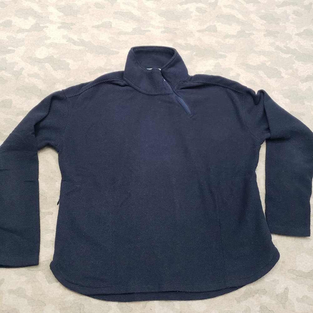 Mountain Khakis Sweater Womens Medium Blue Fleece Relaxed Fit Long Sleeve